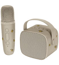 Konges Sløjd Højtaler m. Mikrofon - 16 cm - Karaoke - Lemon