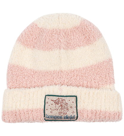 Konges Sløjd Hue - Plys - Beanie - Rosy Stripe
