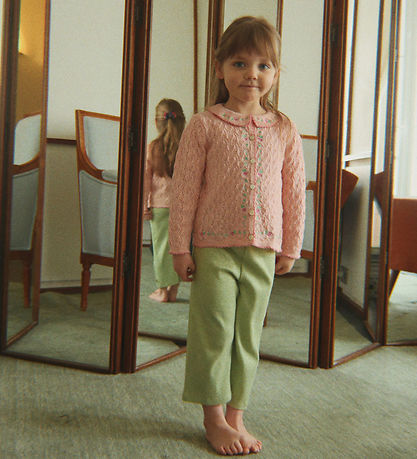 Konges Sløjd Cardigan - Strik - Hulmønster - Rosier - Light Rose
