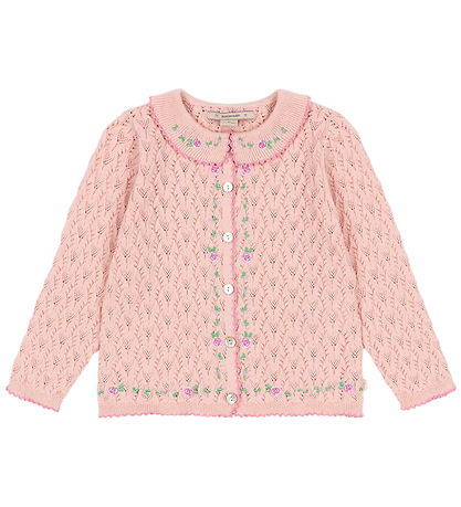 Konges Sløjd Cardigan - Strik - Hulmønster - Rosier - Light Rose