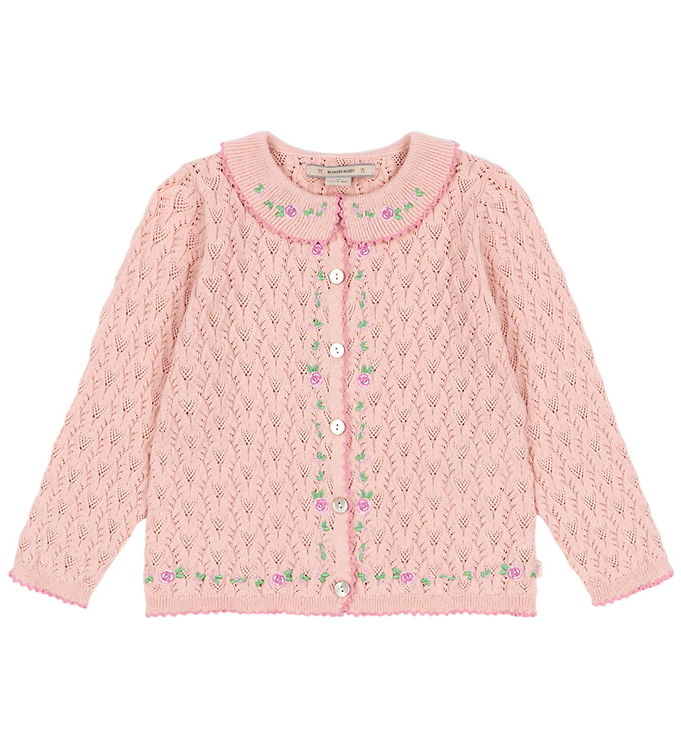 Konges Sløjd Cardigan - Strik - Hulmønster - Rosier - Light Rose