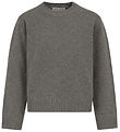 Hound Bluse - Strik - Dark Grey Melange