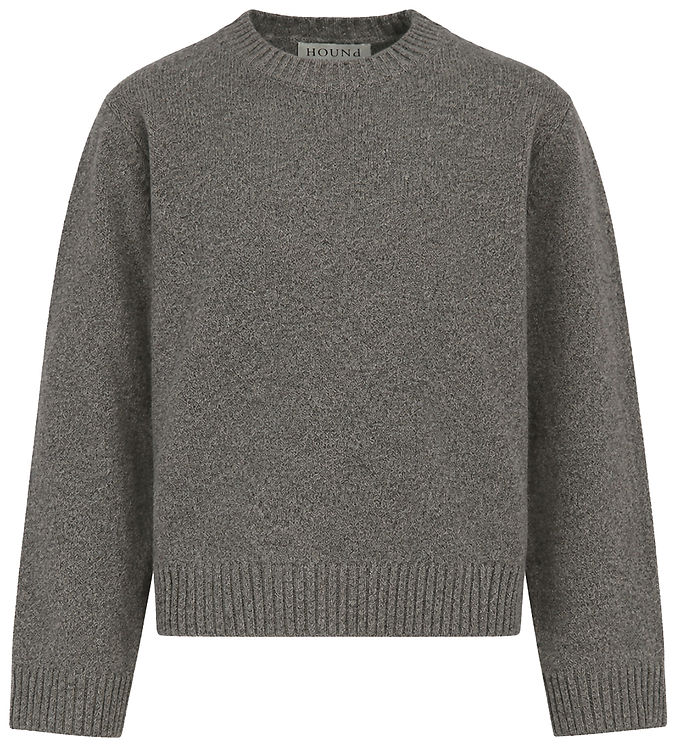 Hound Bluse - Strik - Dark Grey Melange