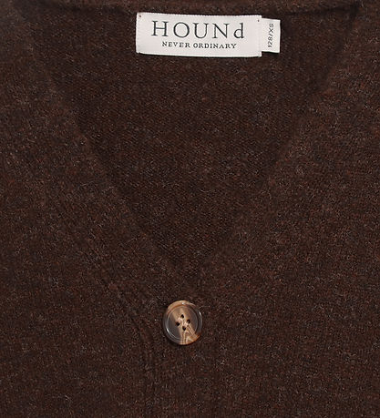 Hound Cardigan - Strik - Dark Brown