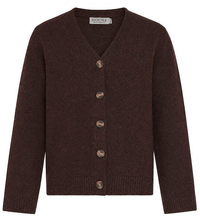 Hound Cardigan - Strik - Dark Brown