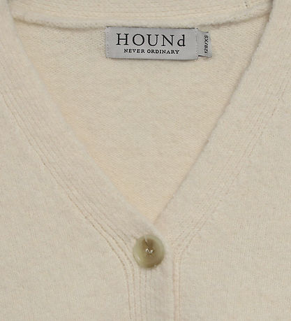 Hound Cardigan - Strik - HdElla - Creme