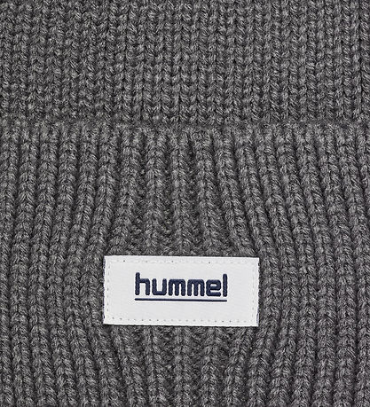 Hummel Hue - Strik - Beanie - Rib - Heavy - HmlJR - Dark Gull Gr