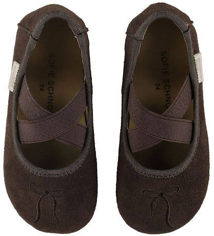 Sofie Schnoor Ballerina Hjemmesko - NeliaKB - Dark Brown
