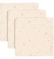 Konges Sløjd Stofbleer - 3-pak - 65x65 cm - Cherry Dot