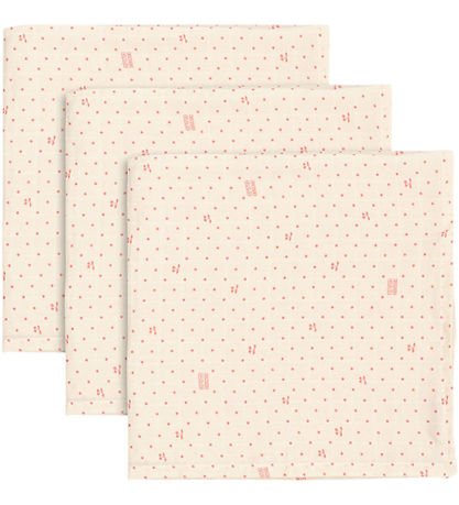 Konges Sløjd Stofbleer - 3-pak - 65x65 cm - Cherry Dot