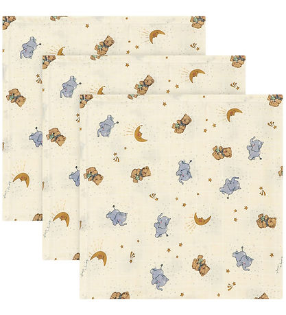 Konges Sløjd Stofbleer - 3-pak - 65x65 cm - Cucciolo