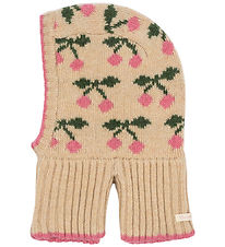 Konges Sløjd Balaclava - Strikk - Ull - Under - Cherry