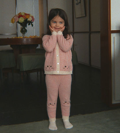 Konges Sløjd Bukser - Strik - Uld - Kitty - Silver Pink