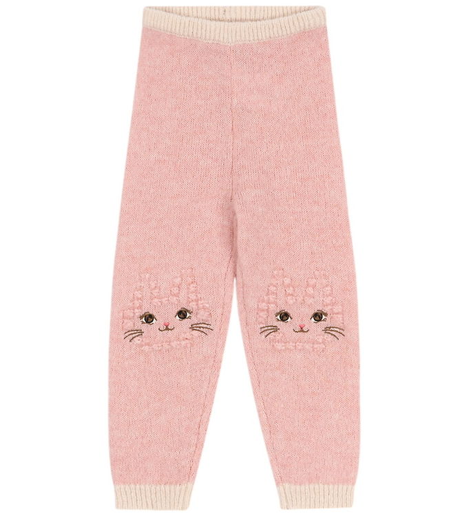 Konges Sløjd Bukser - Strik - Uld - Kitty - Silver Pink