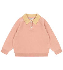 Konges Sløjd Polobluse - Strik - Uld - Basi - Mellow Rose