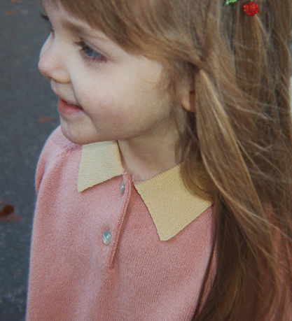 Konges Sløjd Polobluse - Strik - Uld - Basi - Mellow Rose