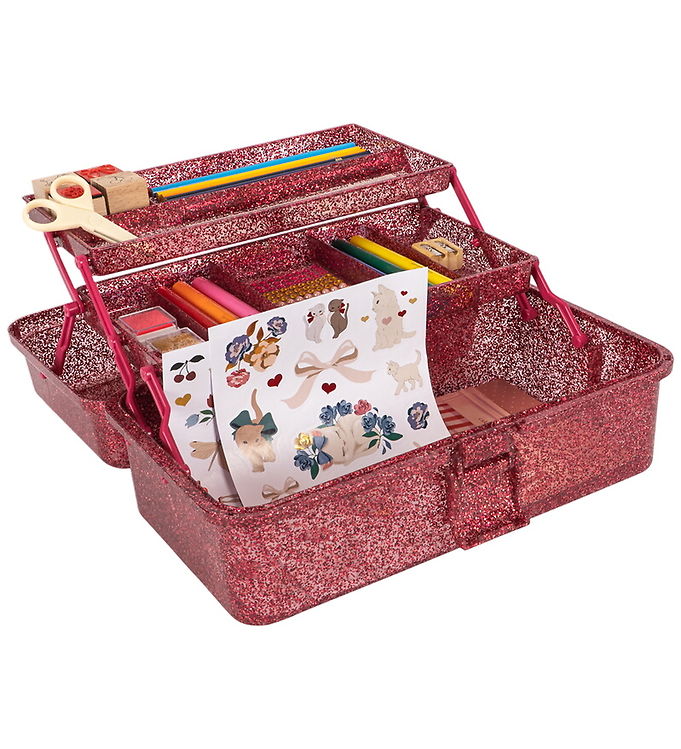 Konges Sløjd Kreativ Kasse - 30 cm - 29 Dele - Glitter Rose