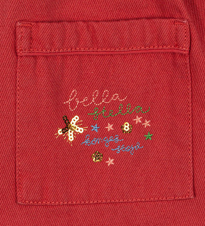 Konges Sløjd Jeans - Magot Sequin Frill - Cardinal