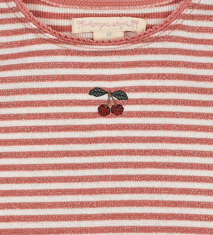 Konges Sløjd Kjole - Rib - Roli Stripe - Rose Cream Stripe