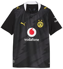 Puma Fodboldtrøje - BVB Away Jersey Replica Jr - Sort
