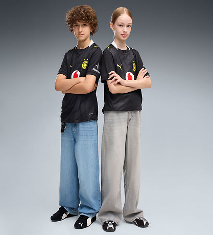 Puma Fodboldtrøje - BVB Away Jersey Replica Jr - Sort