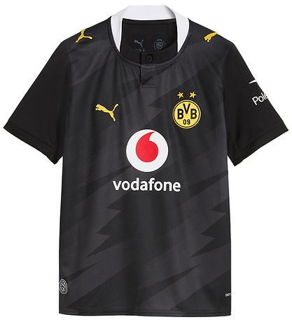 Puma Fodboldtrøje - BVB Away Jersey Replica Jr - Sort
