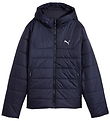 Puma Dynejakke - ESS Hooded Padded Jacket - Blå