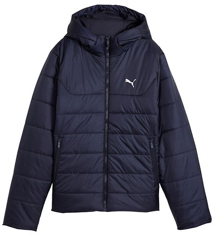 Puma Dynejakke - ESS Hooded Padded Jacket - Blå