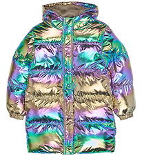 The New Dynejakke - TnUnicca Long Puffer - Metallic Multicolor