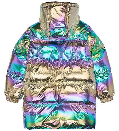 The New Dynejakke - TnUnicca Long Puffer - Metallic Multicolor