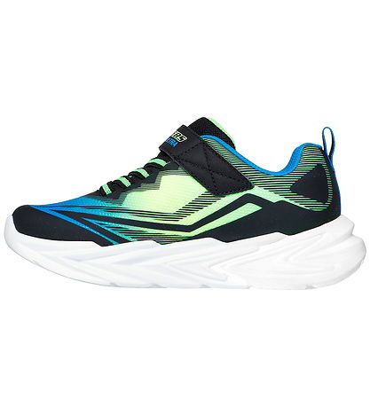 Skechers Blinkesko - Flex-Glow Ultra - Sort/Blå/Lime