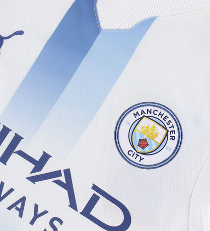 Puma Fodboldtrøje - Manchester City 26/27 3. Sæt - Hvid/Blazing 
