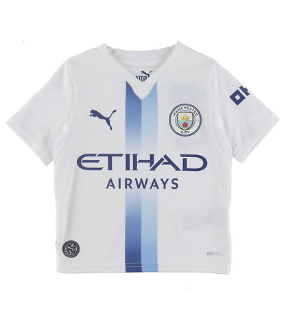 Puma Fodboldsæt - Manchester City 26/27 3. Sæt - Hvid/Blazing Bl