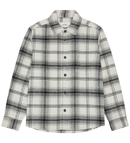 Les Deux Skjorte Check Overshirt - Black