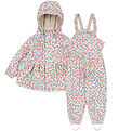 Konges Sløjd Regntøj m/u Seler m. Fleece - PU - Rainy Palme - Fi