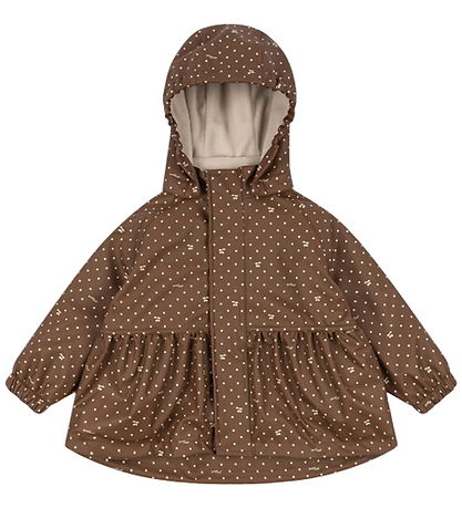 Konges Sløjd Regntøj m/u Seler m. Fleece - PU - Rainy Palme - Ch