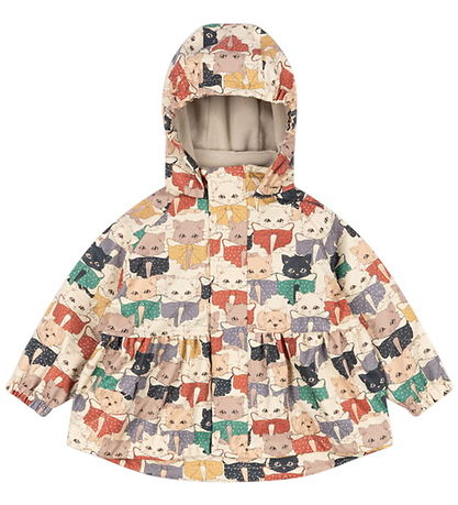 Konges SløjdRegntøj m/u Seler m. Fleece - PU - Rainy Palme - Cat