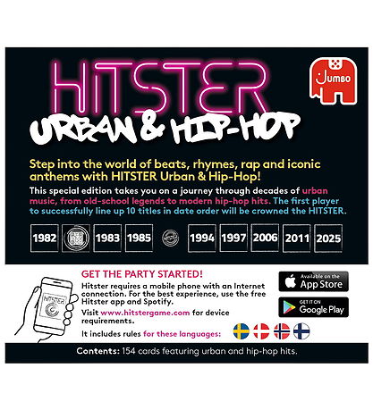 Asmodee Spil - Hitster Urban & Hip Hop