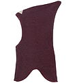 Racing Kids Elefanthue - Uld/Bomuld - 2-lags - Burgundy m. Bloms