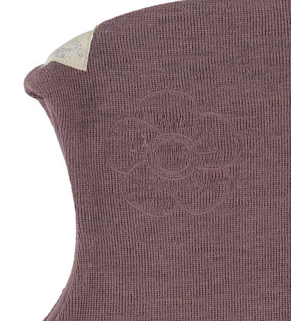 Racing Kids Elefanthue - Uld/Bomuld - 2-lags - Dusty Purple m. B