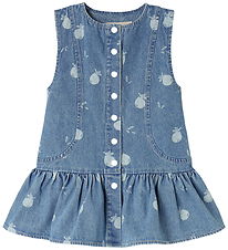 Fliink Kjole - Don Denim - Medium Blue AOP