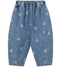 Fliink Bukser - Don Cargo - Medium Blue AOP