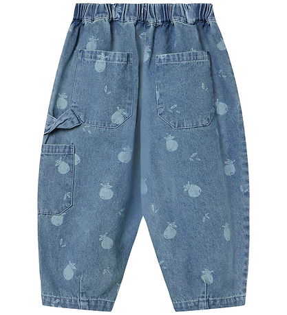 Fliink Bukser - Don Cargo - Medium Blue AOP