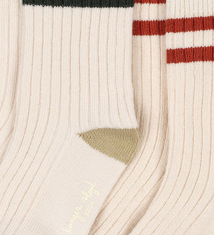 Konges Sløjd Strømper - 2-pak - Green Stripe