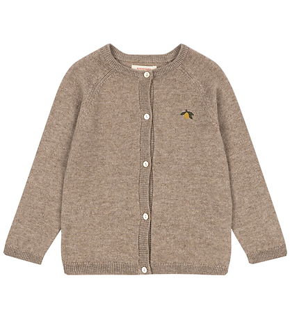 Konges Sløjd Cardigan - Strik - Uld - Mattou - Light Brown