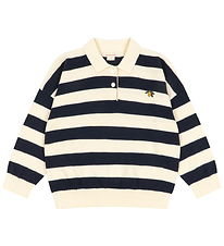 Konges Sløjd Polobluse - Strik - Manis - Navy Stripe