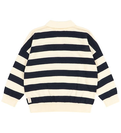 Konges Sløjd Polobluse - Strik - Manis - Navy Stripe