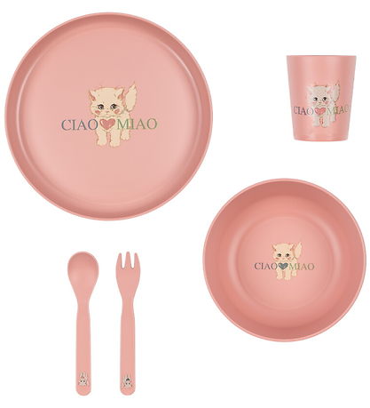 Konges Sløjd Spisesæt - 5 Dele - Ciao Miao