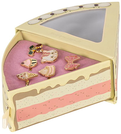 Konges Sløjd Ringe - 6-pak - Kitty Sweets Gold