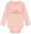 Konges Sløjd Body l/æ - Hulmønster - Minnie - Pale Blush